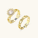 Golden Hour Chain Ring Set view 1