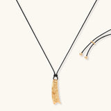 Crescent Moon Cord Necklace view 1