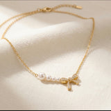 Pearl Bow Dreams Necklace view 3