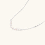 Luna Pearl Arc Necklace view 3