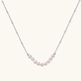 Luna Pearl Arc Necklace view 2