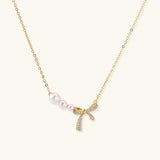 Pearl Bow Dreams Necklace view 2