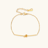 Twisted Knot Bar Bracelet view 1
