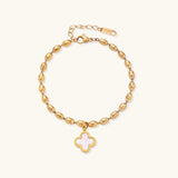 Lucky Clover Beaded Bracelet view 1